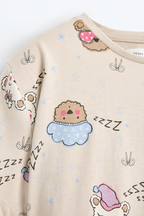Patterned Short Pajama Set