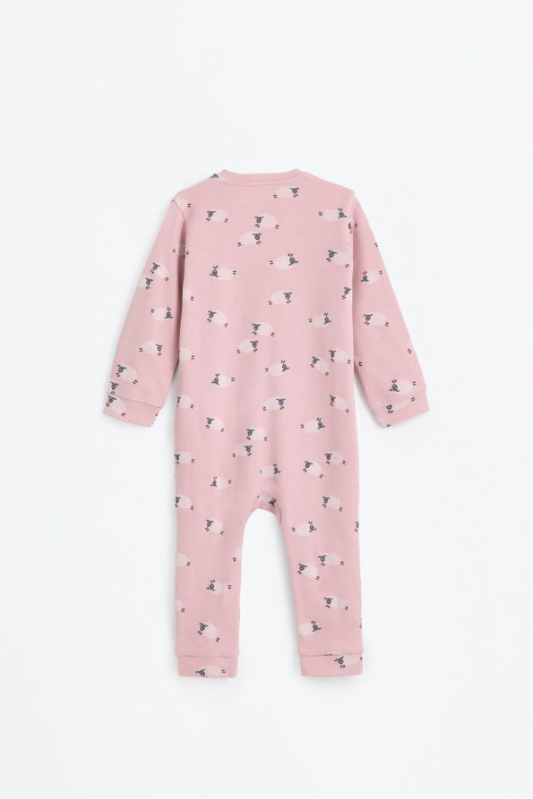 2-Piece Bear Print One-Piece Pajama Set