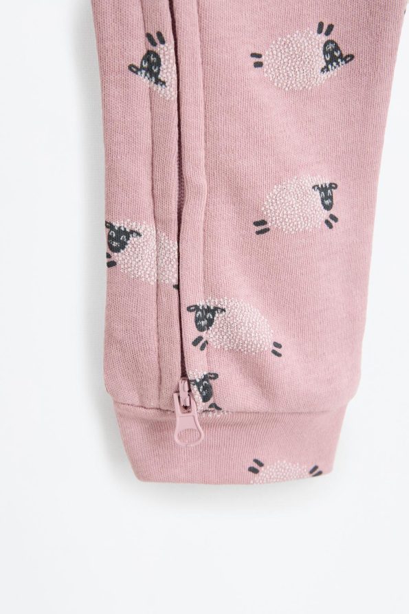 2-Piece Bear Print One-Piece Pajama Set