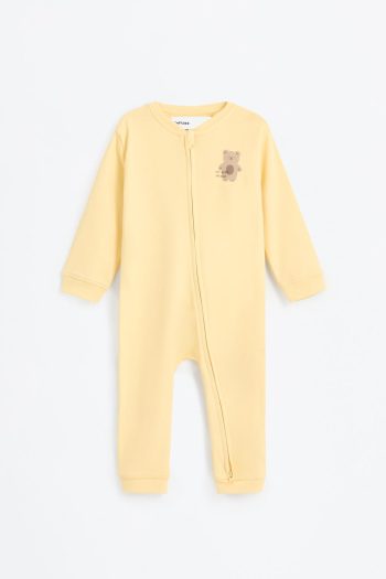 2-Piece Bear Print One-Piece Pajama Set