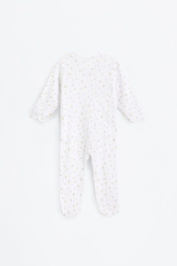 All-Over Patterned Sleeveless Pajama Romper