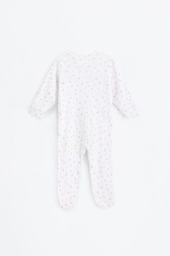 All-Over Patterned Sleeveless Pajama Romper