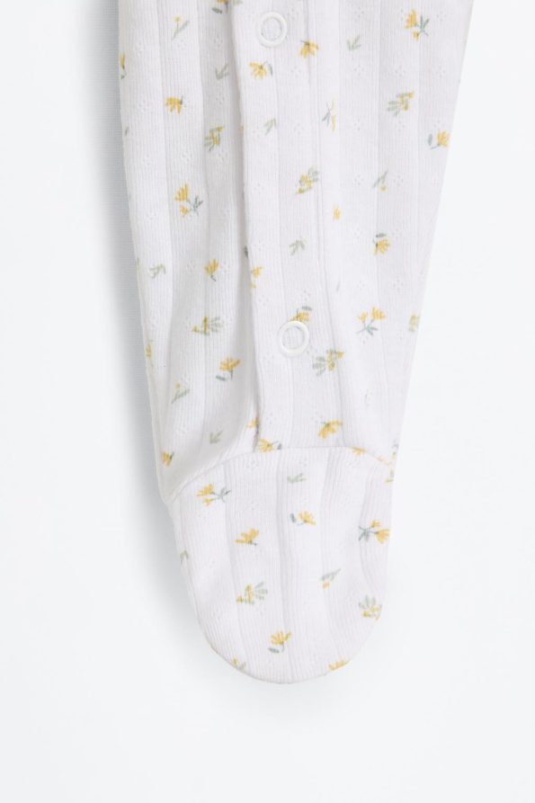All-Over Patterned Sleeveless Pajama Romper