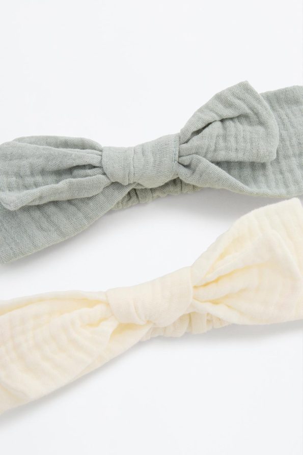 Set of 2 Bow-Accent Hairbands