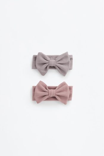 Set of 2 Bow Knot Thick Jersey Hair Bands