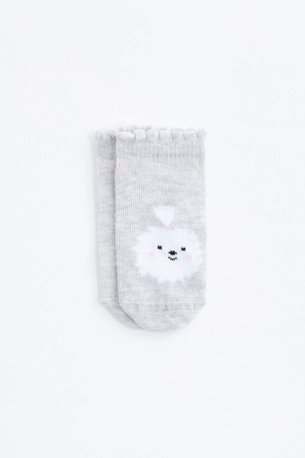 5-Pack Bear Pattern Ankle Socks