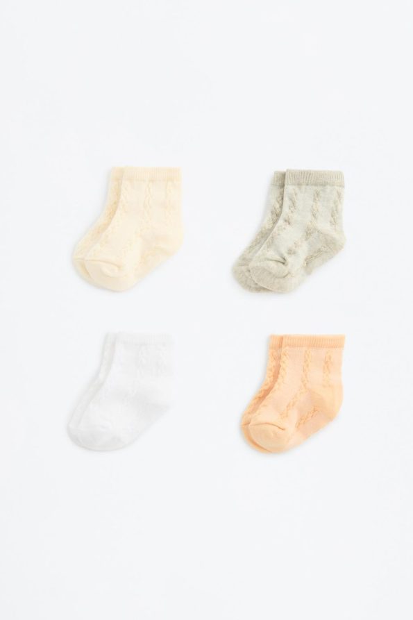4-Pack Long Knit Socks