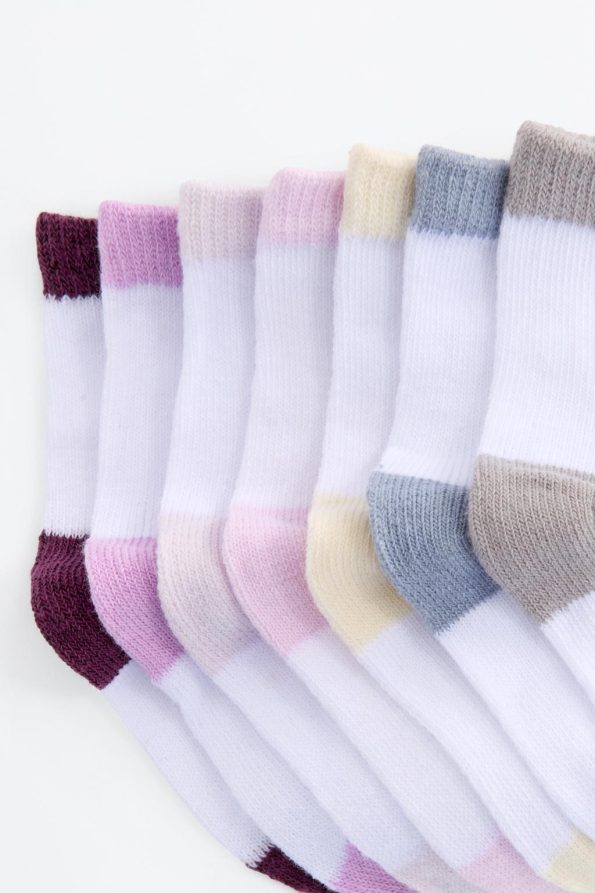 7-Pack Contrast Color Long Socks