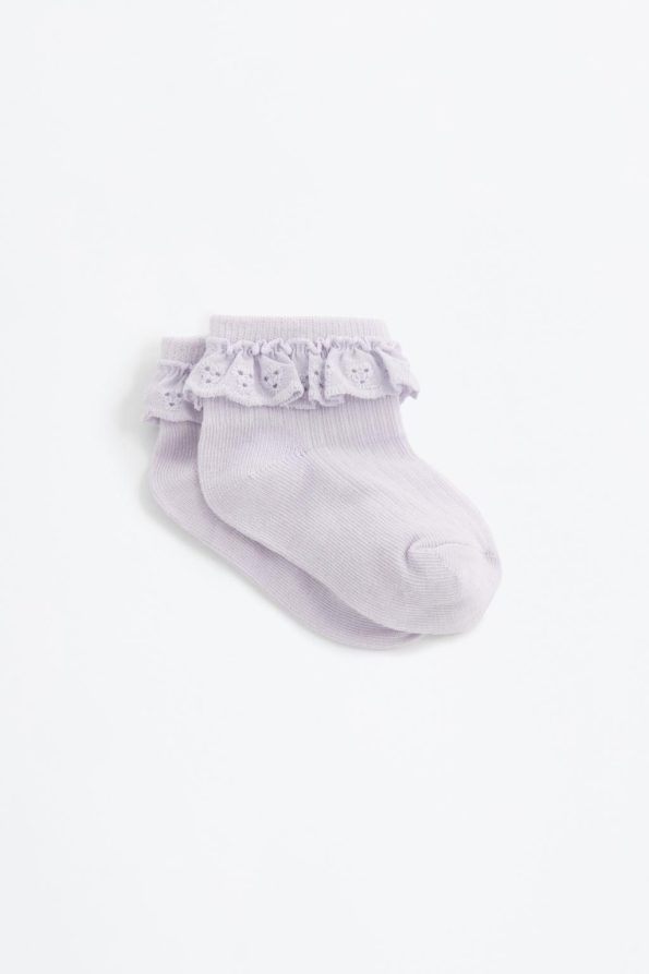 5-Pack Lace Trim Ankle Socks