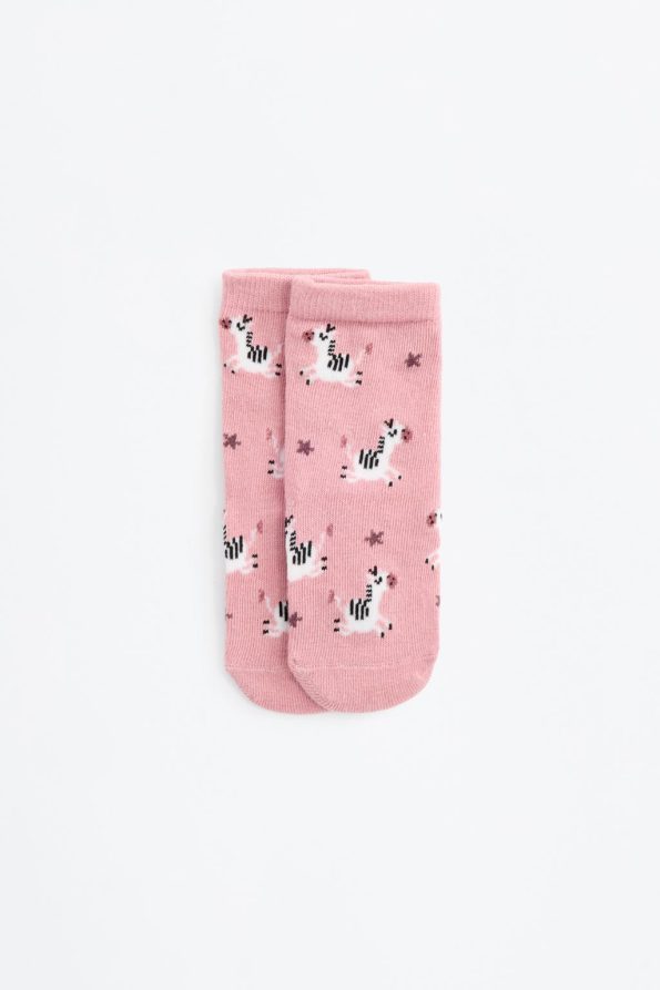 5-Pack Long Zebra Pattern Socks