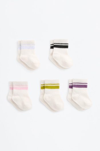5-Pack Striped Long Socks