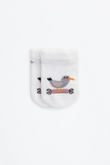 5-Pack Bird Pattern Ankle Socks