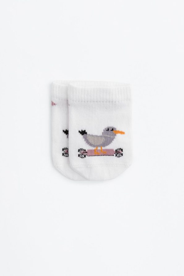 5-Pack Bird Pattern Ankle Socks