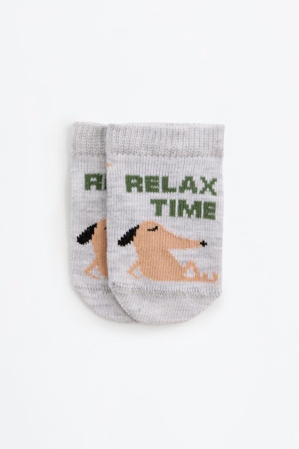 5-Pack Puppy Print Ankle Socks