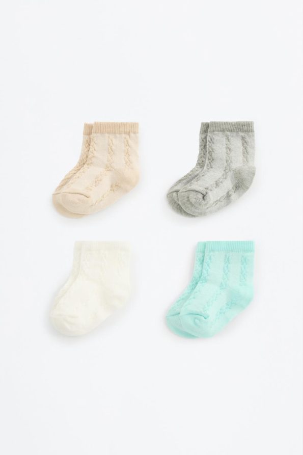 4-Pack Long Knit Socks