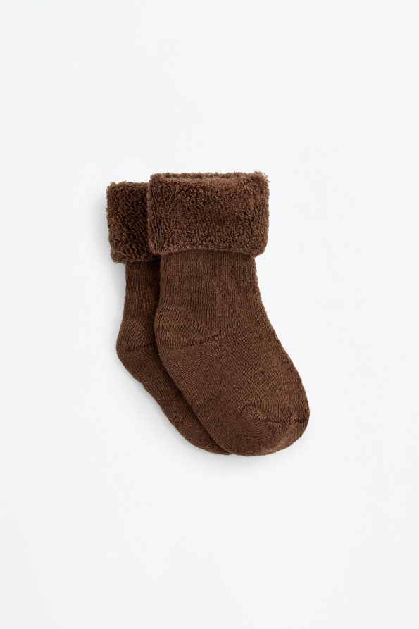 Squirrel-Themed 4-Pair Warm Sock Set