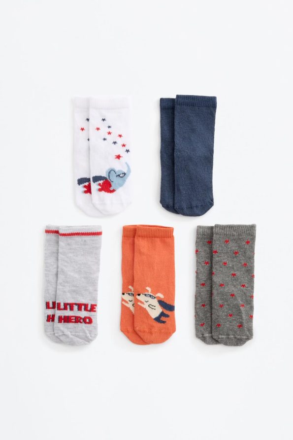 5-Pack of Hero-Themed Ankle Socks