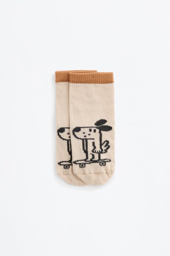 5-Pack Puppy Print Ankle Socks