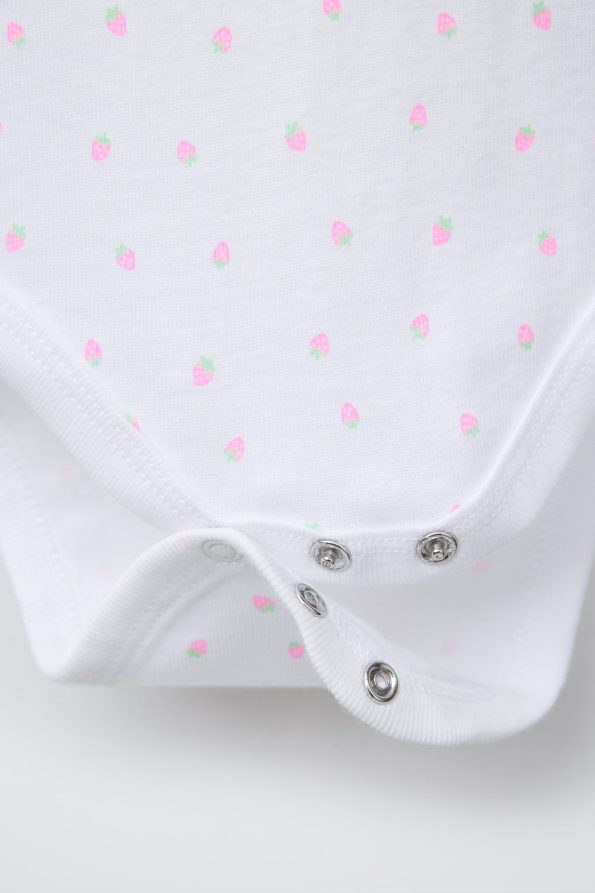 5-Pack of Strawberry Print Bodysuits