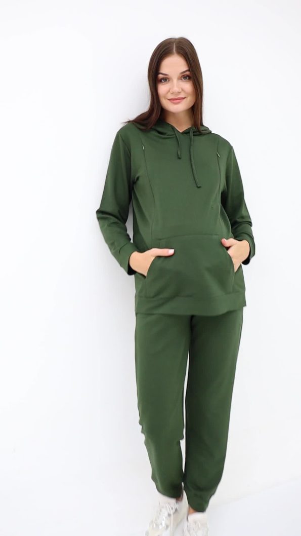 Miss Dünya Lissa Maternity and Nursing Hooded Sweatshirt Set
