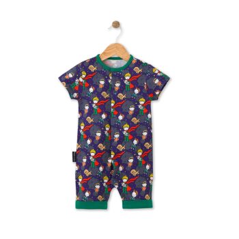 Little Prince Patterned Short Sleeve Romper
