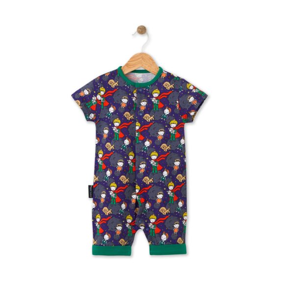 Little Prince Patterned Short Sleeve Romper