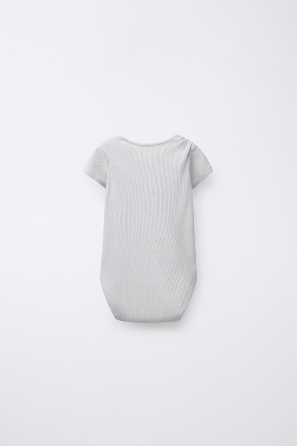 3-Pack of Short Sleeve Bodysuits with Twig Print