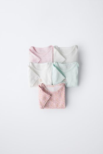 5-Pack of Patchwork Bodysuits