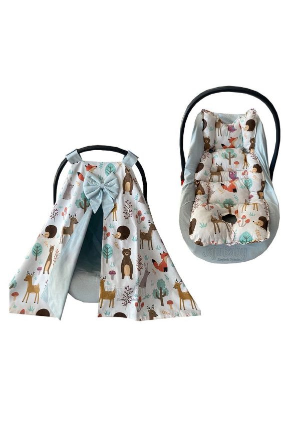 Adorable Forest Design Stroller Cover Set