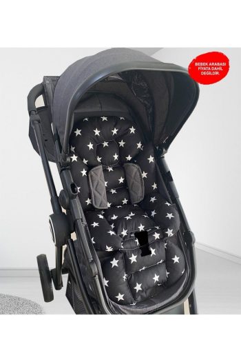 Jaju Baby Black Star Stroller Cushion