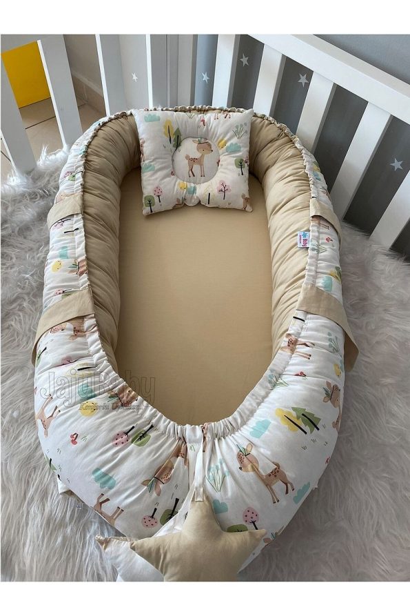 Jaju Baby Luxe Design Fawn Baby Nest 2-Piece Set