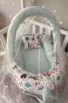 Jaju Baby Cute Forest Baby Nest with Canopy and Toy Hanger