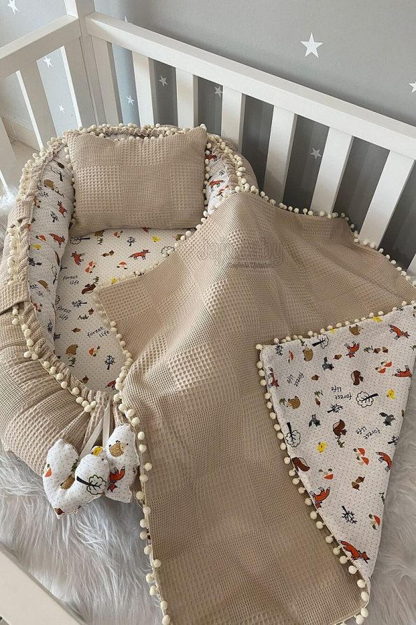Jaju Baby Fox Design 3-Piece Babynest Set