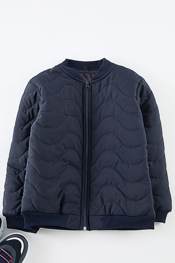 Trendyolmilla Kids Navy Blue Boys Bomber Jacket