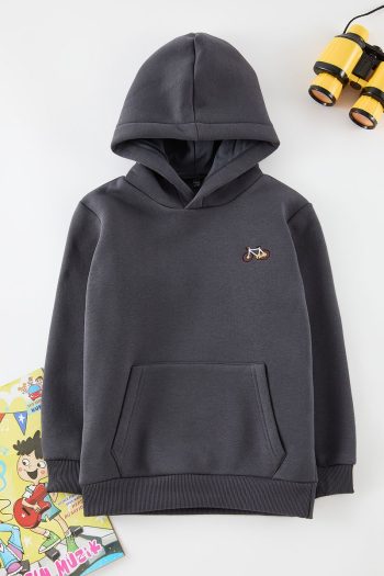 Trendyolmilla Kids Anthracite Printed Mini Me Sweatshirt