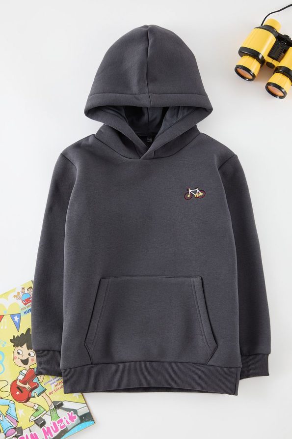 Trendyolmilla Kids Anthracite Printed Mini Me Sweatshirt