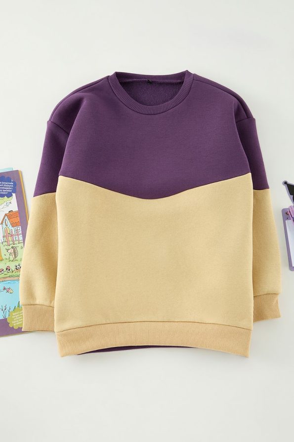 Trendyolmilla Kids Purple Boys Mini Me Sweatshirt