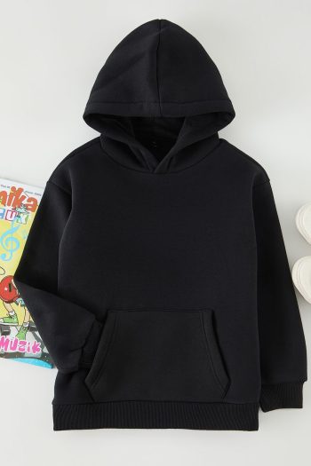 Trendyolmilla Kids Black Boys Mini Me Printed Sweatshirt