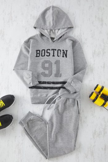Trendyolmilla Kids Gray Melange Boys' Cotton Knit Outfit