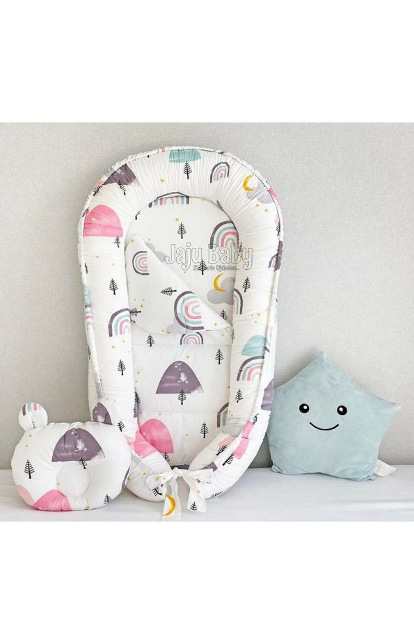 Jaju Baby Nest Rainbow Design Luxury Baby Nest