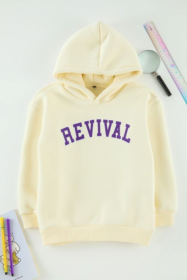Trendyolmilla Kids Unisex Family Slogan Printed Knit Sweatshirt