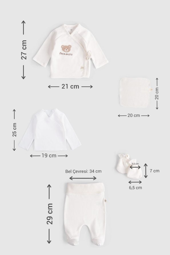 Organic Cotton 10-Piece Ecru Hospital Set