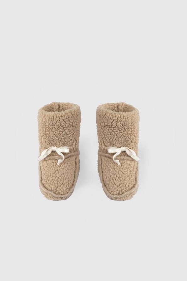 Wellsoft Beige Baby Slippers