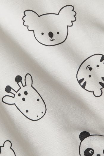 Patterned Romper Pajamas