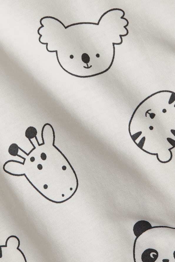 Patterned Romper Pajamas