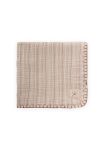 Double Layer Handcrafted Muslin Triangle Towel 75X75 cm Light Pink Striped