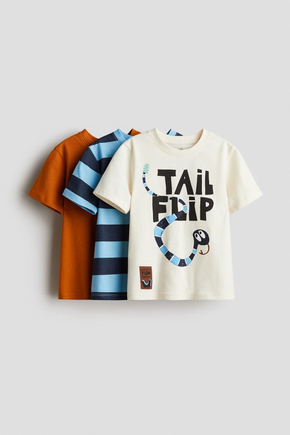 3-Pack Printed T-Shirts