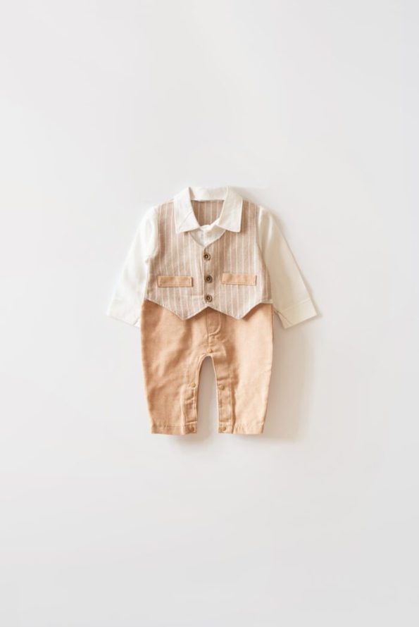 Vest Style Baby Boy Jumpsuit