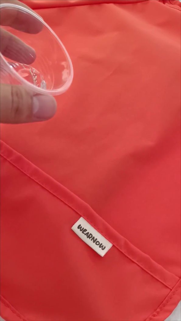 Wearnow Baby Liquid-Proof Orange Feeding and Activity Bib
