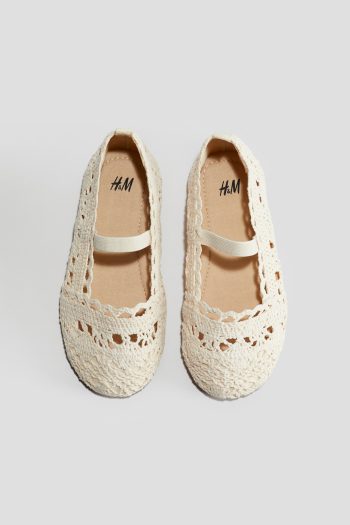 Crochet Style Ballerina Flats